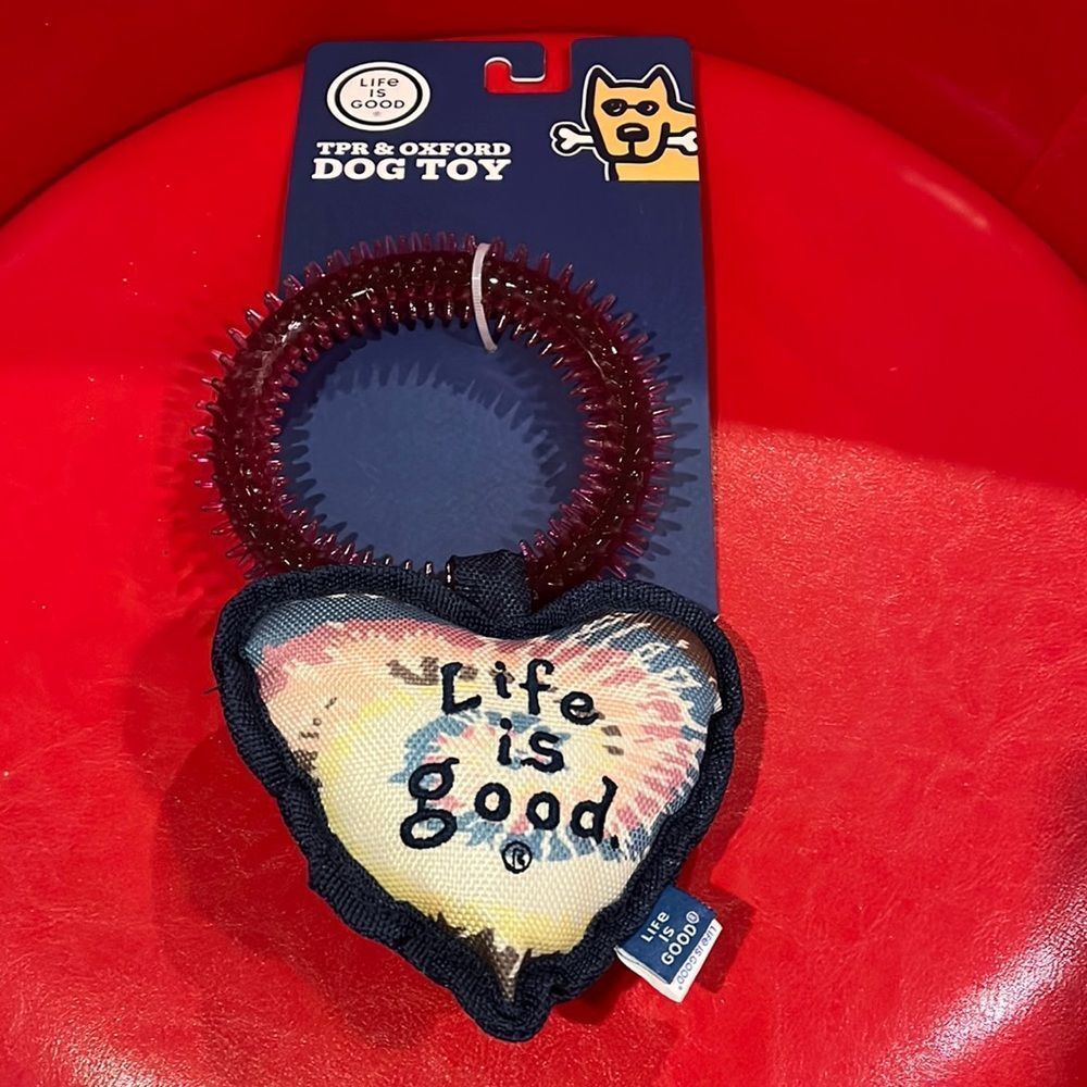 NWT Life is Good dog toy
